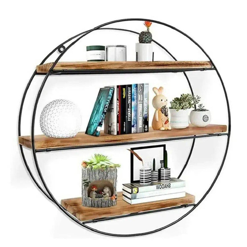Wall Mounted 3-Tier Circle Shelf | Kitchen | Luvasmr - Satisfyingly Organised