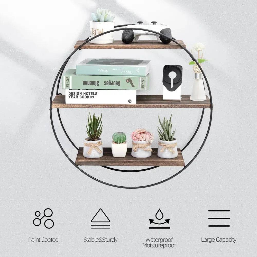 Wall Mounted 3-Tier Circle Shelf | Kitchen | Luvasmr - Satisfyingly Organised