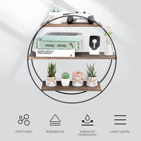 Wall Mounted 3-Tier Circle Shelf | Kitchen | Luvasmr - Satisfyingly Organised