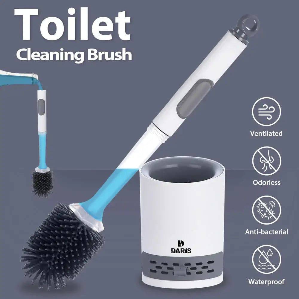 Water Spray Silicone Toilet Brush | Bathroom | Luvasmr - Satisfyingly Organised
