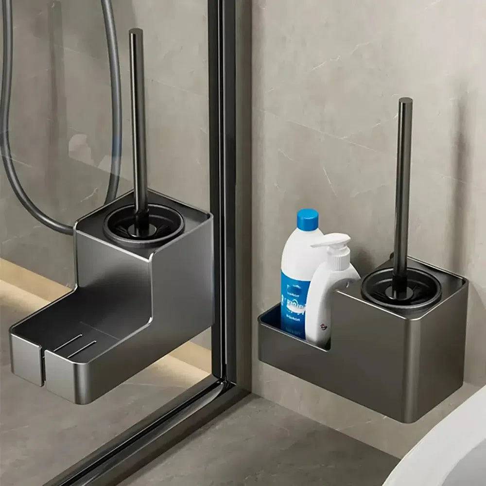 Aluminium Wall-Mounted Toilet Brush Holder | Bathroom | Luvasmr - Satisfyingly Organised