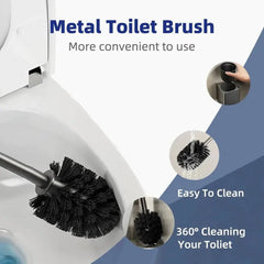Aluminium Wall-Mounted Toilet Brush Holder | Bathroom | Luvasmr - Satisfyingly Organised