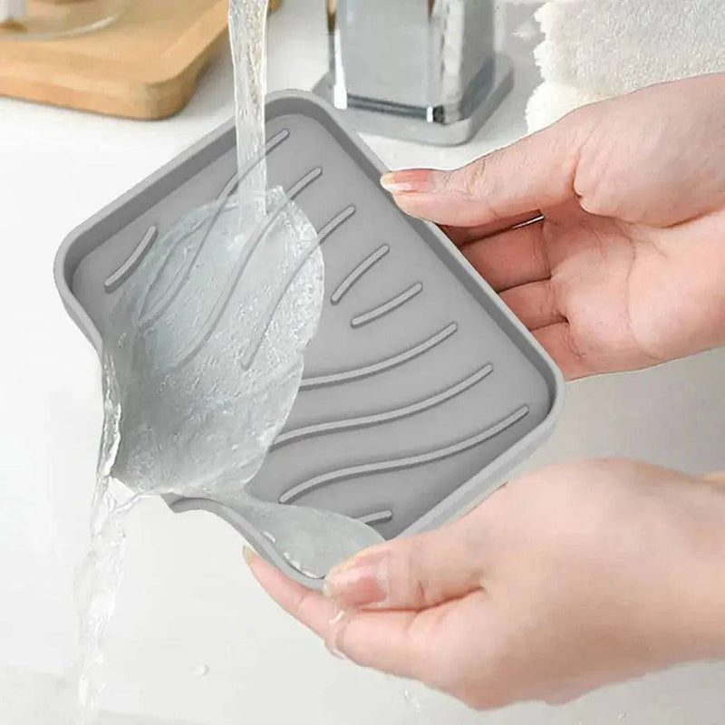 Self-Draining Soap Dish Holder | Bathroom | Luvasmr - Satisfyingly Organised