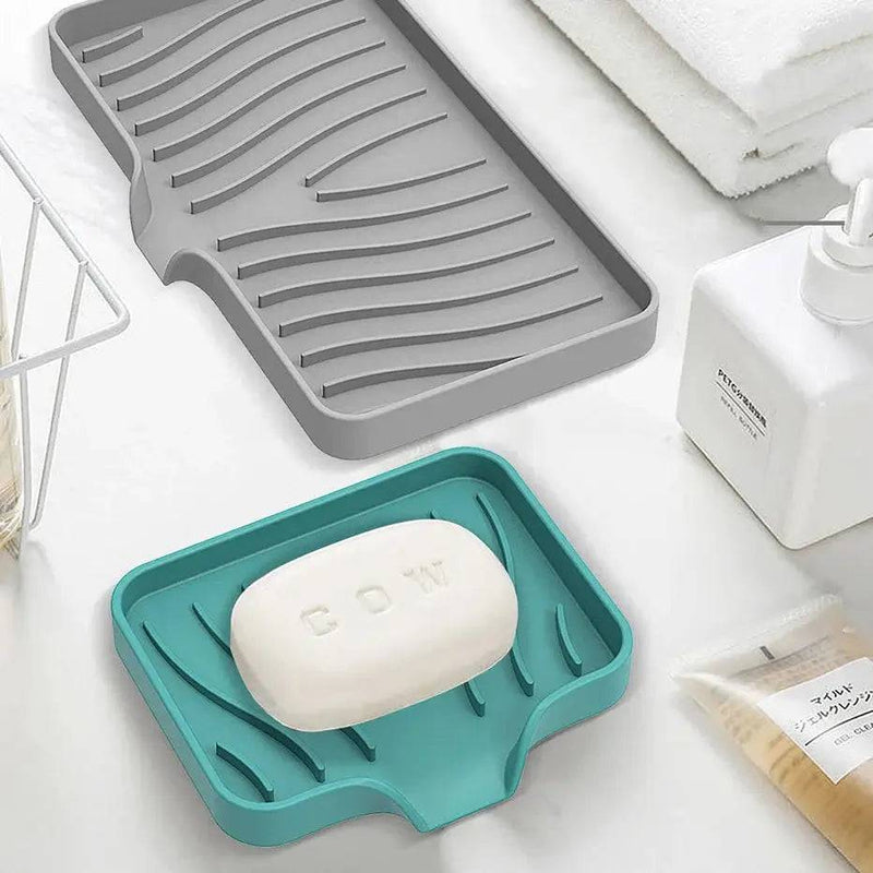 Self-Draining Soap Dish Holder | Bathroom | Luvasmr - Satisfyingly Organised