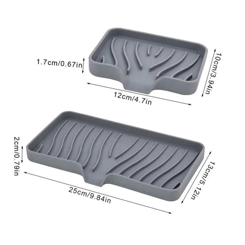Self-Draining Soap Dish Holder | Bathroom | Luvasmr - Satisfyingly Organised