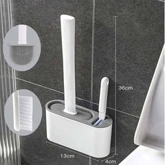 Silicone Toilet Brush with Holder Box | Bathroom | Luvasmr - Satisfyingly Organised