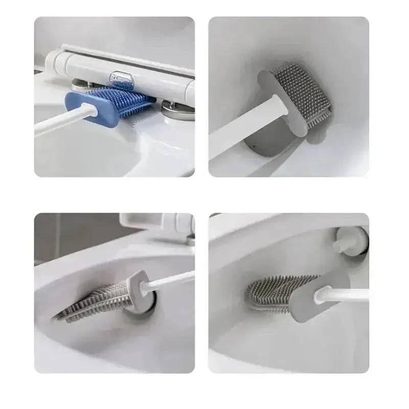 Silicone Toilet Brush with Holder Box | Bathroom | Luvasmr - Satisfyingly Organised