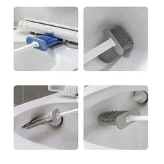 Silicone Toilet Brush with Holder Box | Bathroom | Luvasmr - Satisfyingly Organised
