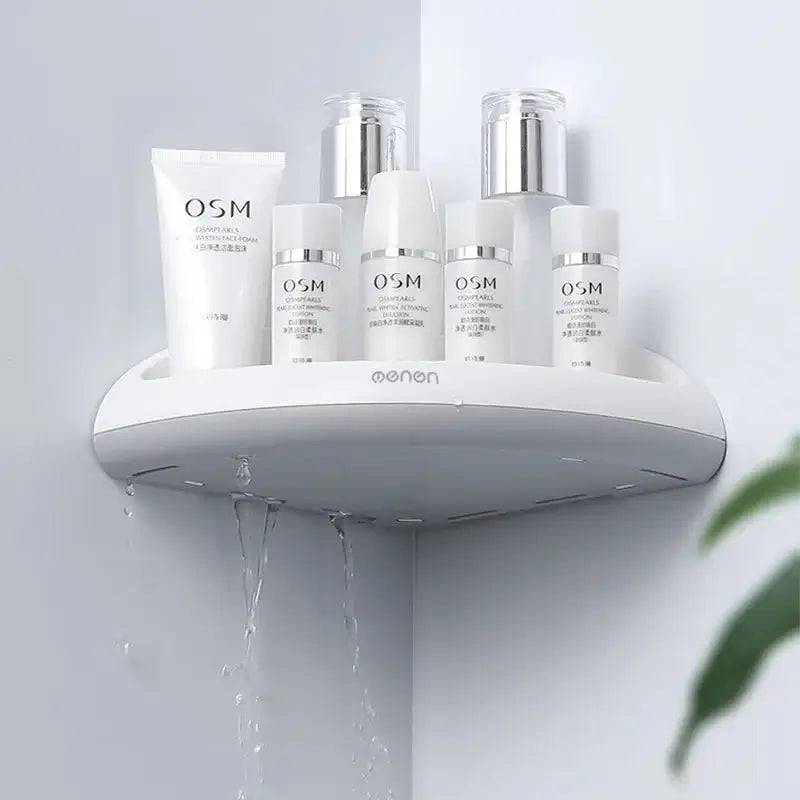 Triangular Wall-Mounted Corner Shelf | Bathroom | Luvasmr - Satisfyingly Organised