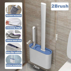 Wall Mounted Toilet Brush with Holder | Bathroom | Luvasmr - Satisfyingly Organised