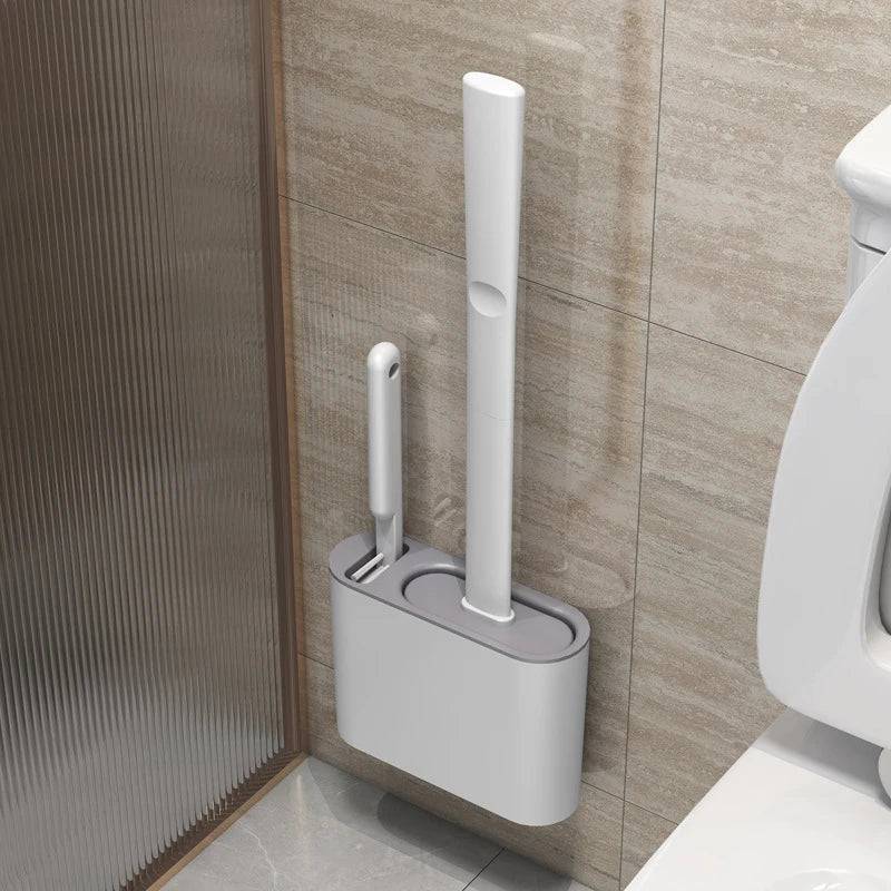 Wall Mounted Toilet Brush with Holder | Bathroom | Luvasmr - Satisfyingly Organised