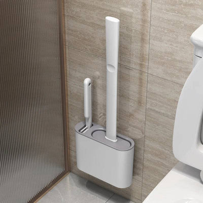 Wall Mounted Toilet Brush with Holder | Bathroom | Luvasmr - Satisfyingly Organised