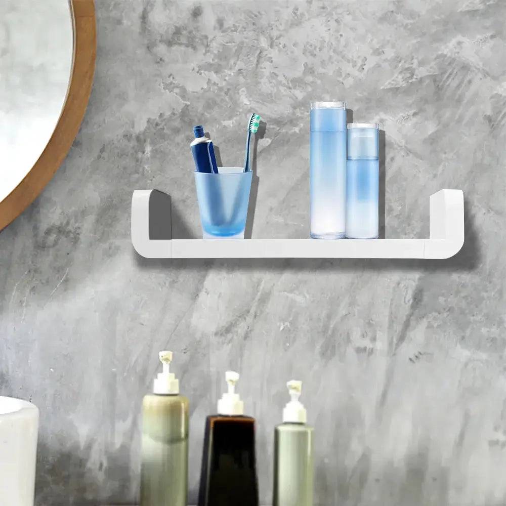 Self-Adhesive Wall-Mounted Storage Shelf | Bathroom | Luvasmr - Satisfyingly Organised