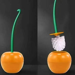 Cherry Shape Lavatory Toilet Brush Holder Set - Luvasmr