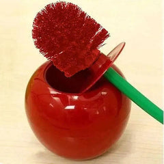 Cherry Shape Lavatory Toilet Brush Holder Set - Luvasmr