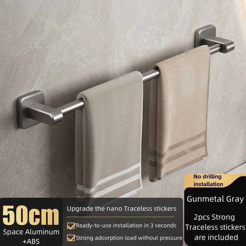 Sleek Space Aluminium Towel Rack | Kitchen | Luvasmr - Satisfyingly Organised
