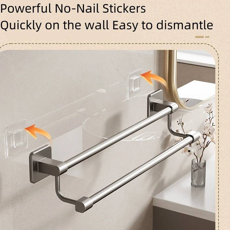 Sleek Space Aluminium Towel Rack | Kitchen | Luvasmr - Satisfyingly Organised