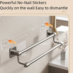 Sleek Space Aluminium Towel Rack | Kitchen | Luvasmr - Satisfyingly Organised