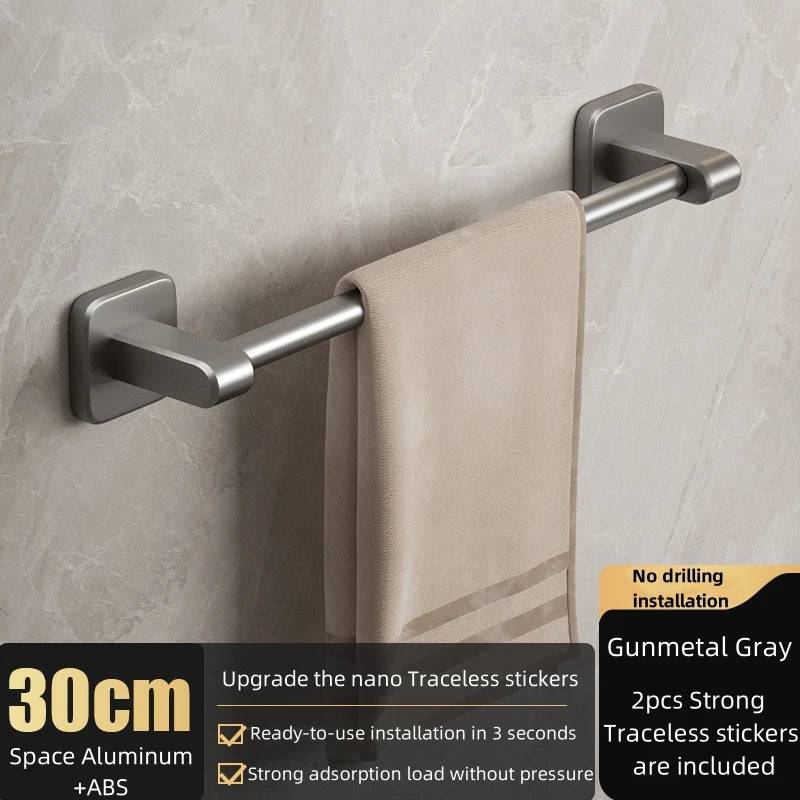 Sleek Space Aluminium Towel Rack | Kitchen | Luvasmr - Satisfyingly Organised