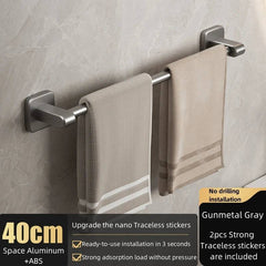 Sleek Space Aluminium Towel Rack | Kitchen | Luvasmr - Satisfyingly Organised