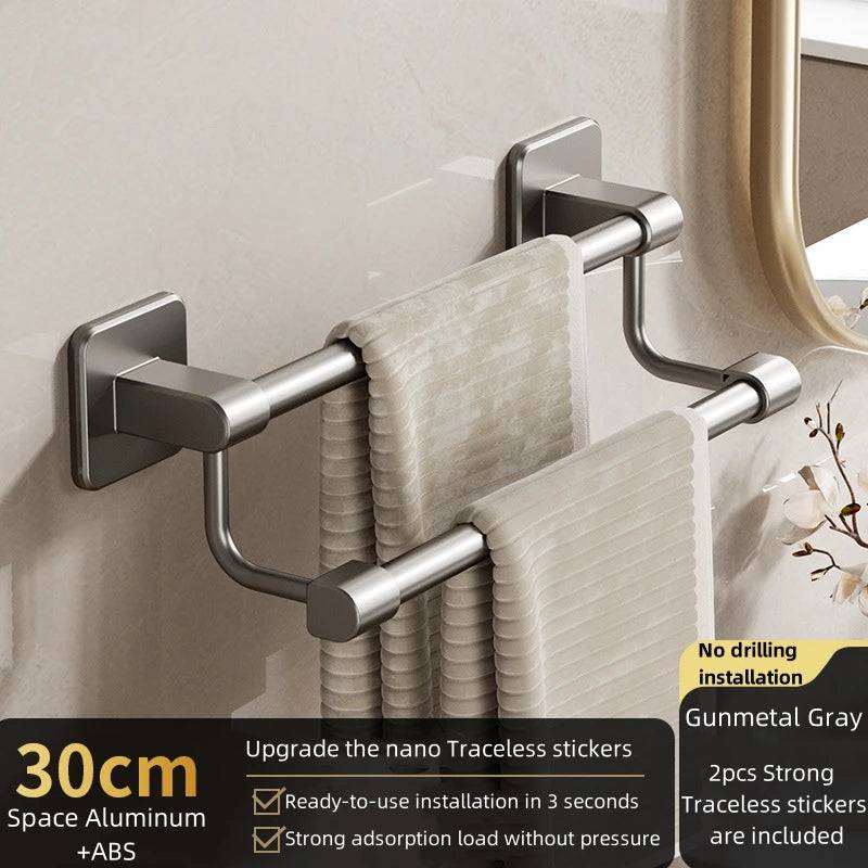 Sleek Space Aluminium Towel Rack | Kitchen | Luvasmr - Satisfyingly Organised