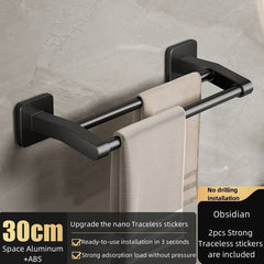 Sleek Space Aluminium Towel Rack | Kitchen | Luvasmr - Satisfyingly Organised