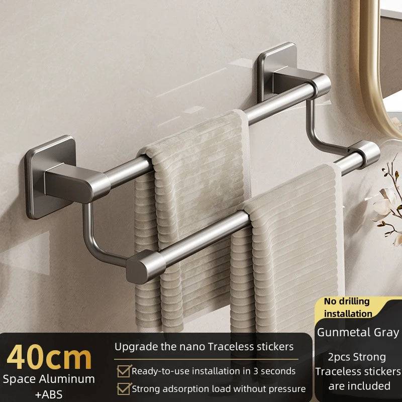 Sleek Space Aluminium Towel Rack | Kitchen | Luvasmr - Satisfyingly Organised
