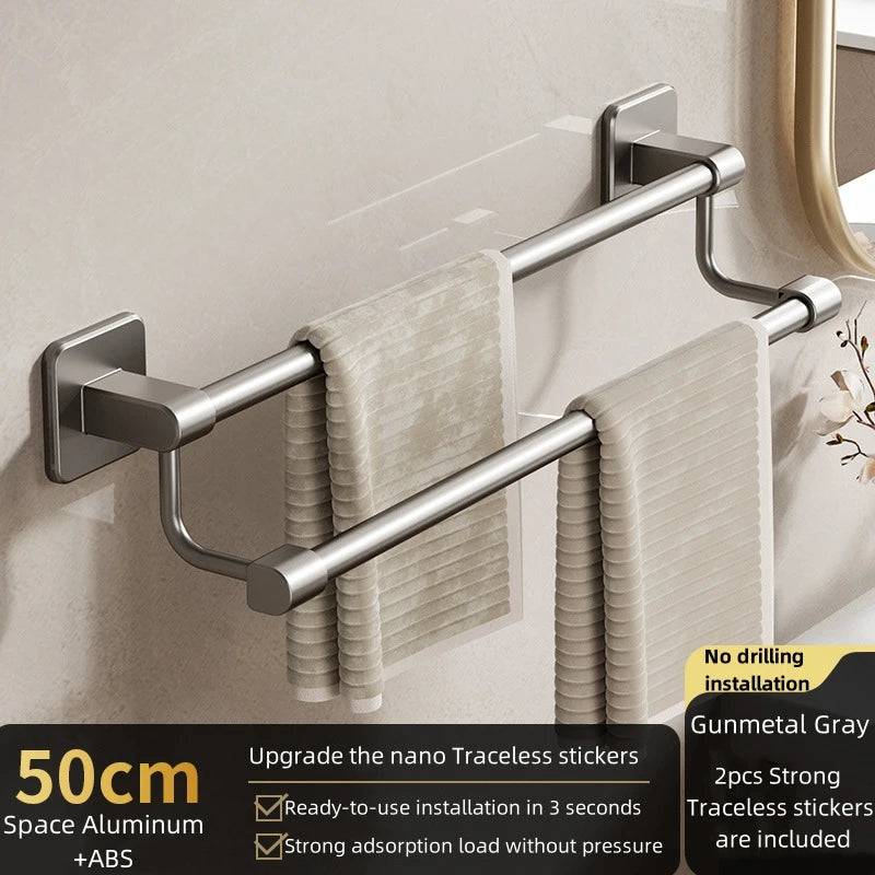 Sleek Space Aluminium Towel Rack | Kitchen | Luvasmr - Satisfyingly Organised