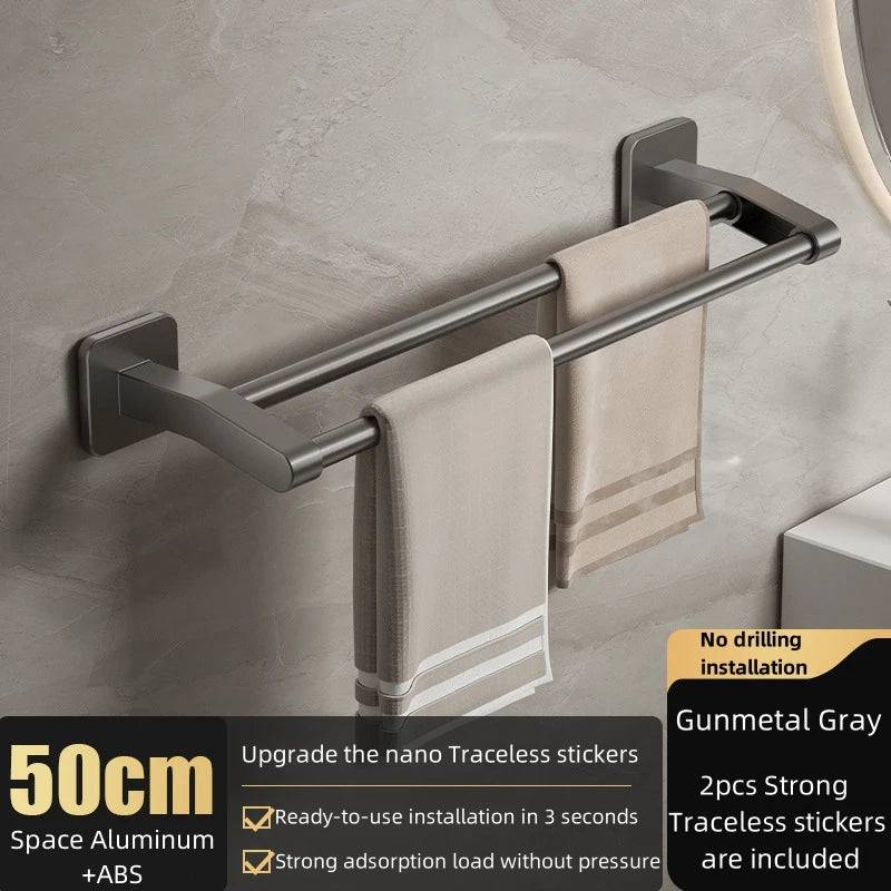 Sleek Space Aluminium Towel Rack | Kitchen | Luvasmr - Satisfyingly Organised