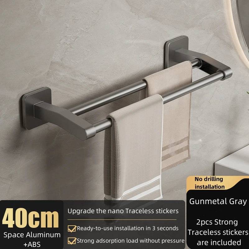 Sleek Space Aluminium Towel Rack | Kitchen | Luvasmr - Satisfyingly Organised
