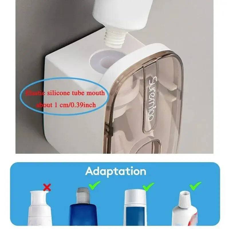 Automatic Toothpaste Dispenser with Wall Mount | Bathroom | Luvasmr - Satisfyingly Organised