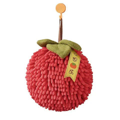 Chenille Hand Towel with Hanging Loop | Bathroom | Luvasmr - Satisfyingly Organised