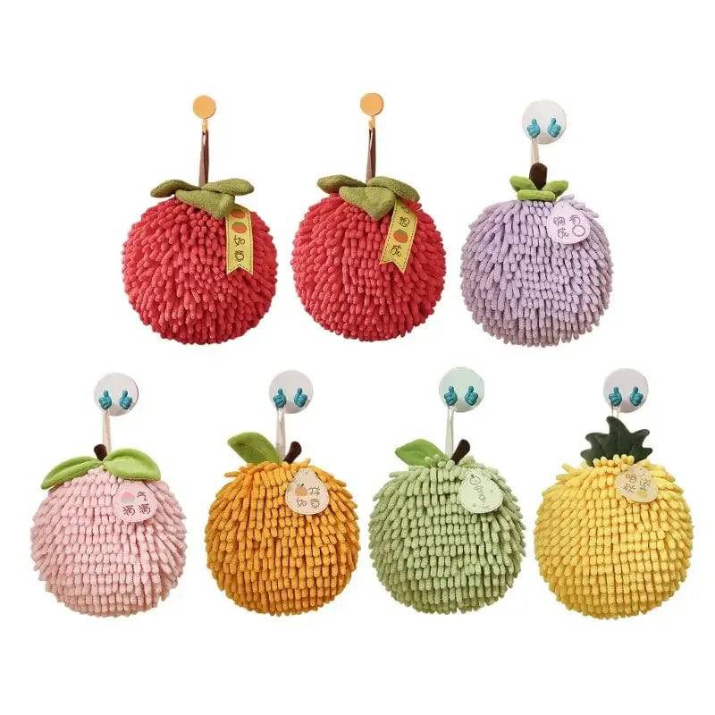 Chenille Hand Towel with Hanging Loop | Bathroom | Luvasmr - Satisfyingly Organised