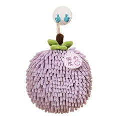 Chenille Hand Towel with Hanging Loop | Bathroom | Luvasmr - Satisfyingly Organised