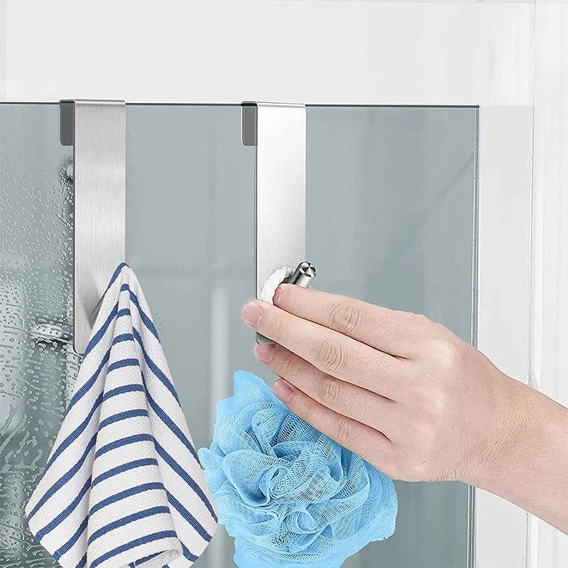 S-Shape Stainless Steel Shower Towel Rack | Bathroom | Luvasmr - Satisfyingly Organised