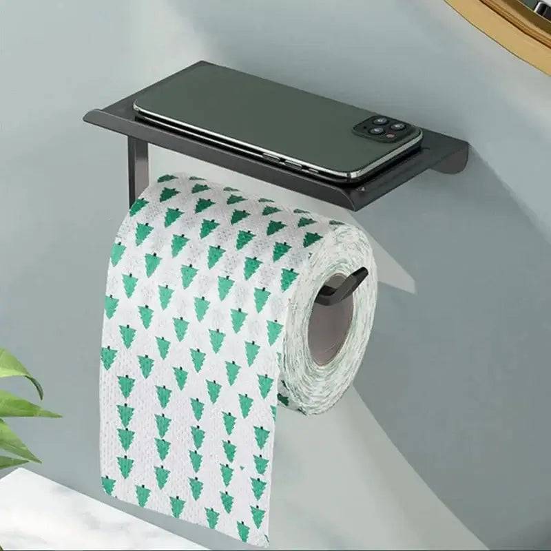 Aluminum Alloy Toilet Paper Holder WC roll Paper Holder perfume Shelf for Bathroom storage Accessories | Bathroom | Luvasmr - Satisfyingly Organised