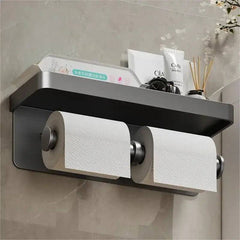 Aluminum Alloy Toilet Paper Holder WC roll Paper Holder perfume Shelf for Bathroom storage Accessories | Bathroom | Luvasmr - Satisfyingly Organised