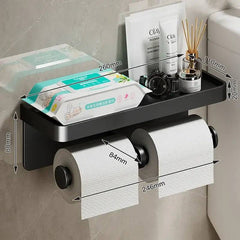 Aluminum Alloy Toilet Paper Holder WC roll Paper Holder perfume Shelf for Bathroom storage Accessories | Bathroom | Luvasmr - Satisfyingly Organised