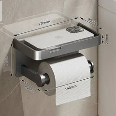 Aluminum Alloy Toilet Paper Holder WC roll Paper Holder perfume Shelf for Bathroom storage Accessories | Bathroom | Luvasmr - Satisfyingly Organised