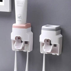 Automatic Toothpaste Dispenser with Toothbrush Holder | Bathroom | Luvasmr - Satisfyingly Organised
