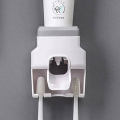 Automatic Toothpaste Dispenser with Toothbrush Holder | Bathroom | Luvasmr - Satisfyingly Organised