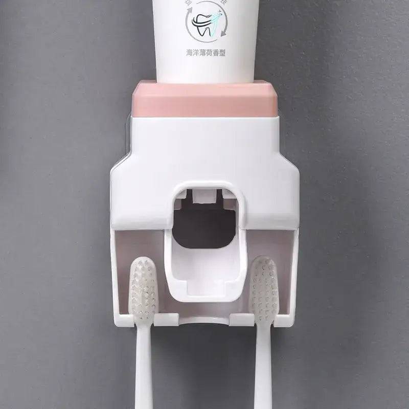 Automatic Toothpaste Dispenser with Toothbrush Holder | Bathroom | Luvasmr - Satisfyingly Organised
