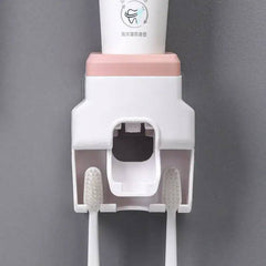 Automatic Toothpaste Dispenser with Toothbrush Holder | Bathroom | Luvasmr - Satisfyingly Organised
