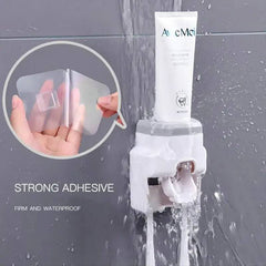 Automatic Toothpaste Dispenser with Toothbrush Holder | Bathroom | Luvasmr - Satisfyingly Organised