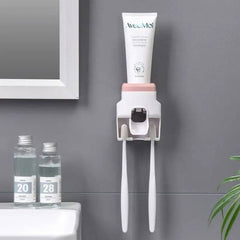 Automatic Toothpaste Dispenser with Toothbrush Holder | Bathroom | Luvasmr - Satisfyingly Organised