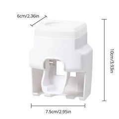 Automatic Toothpaste Dispenser with Toothbrush Holder | Bathroom | Luvasmr - Satisfyingly Organised