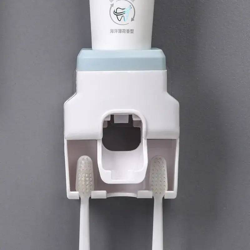 Automatic Toothpaste Dispenser with Toothbrush Holder | Bathroom | Luvasmr - Satisfyingly Organised