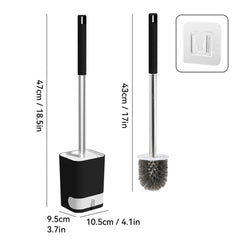 Punch-Free Wall-Mounted Toilet Brush | Bathroom | Luvasmr - Satisfyingly Organised