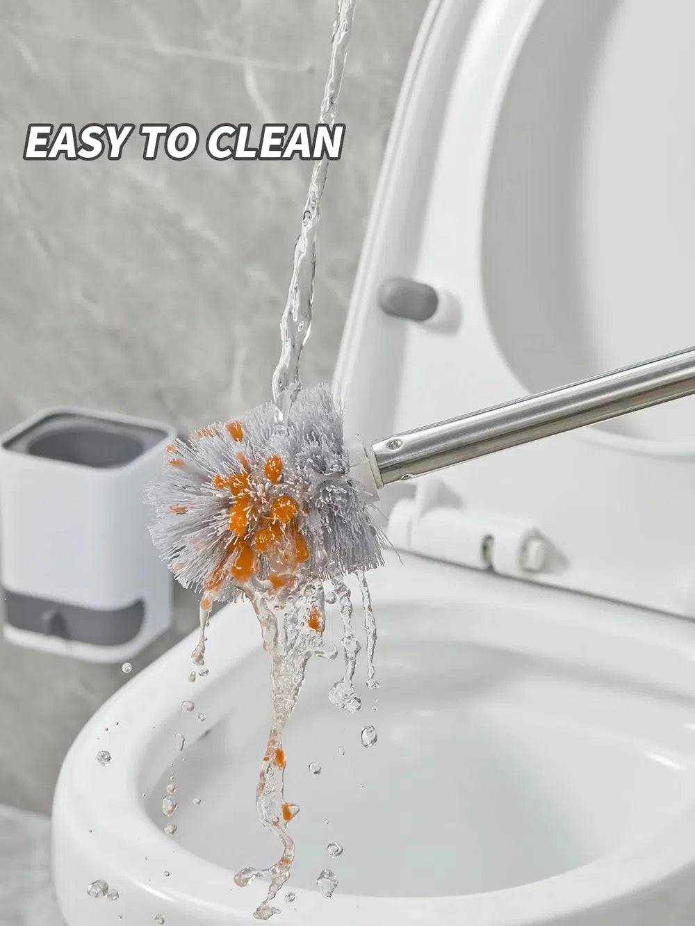 Punch-Free Wall-Mounted Toilet Brush | Bathroom | Luvasmr - Satisfyingly Organised