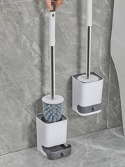 Punch-Free Wall-Mounted Toilet Brush | Bathroom | Luvasmr - Satisfyingly Organised